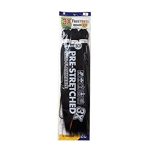 Shake-N-Go Synthetic Pre-Stretch Jumbo Braiding (240g) - 3X BRAID 301 28" (BLUE)