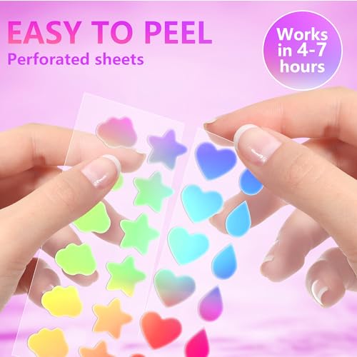 Jo Dominic 224 Counts Cute & Fashion Stars Pimple Patches for Face, Hydrocolloid Acne Patches, Zits Absorbing Patch, Covering Zits and Blemishes with Salicylic Acid, Tea Oil & Centella, Cruelty Free