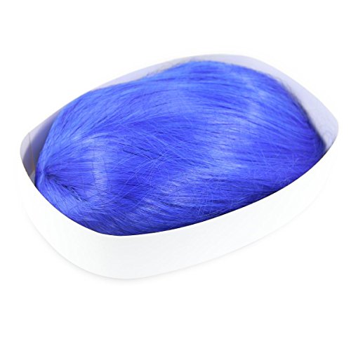 EmaxDesign Wigs 28 inch Wavy Curly Cosplay Wig With Wig Cap and Comb (Dark Blue)