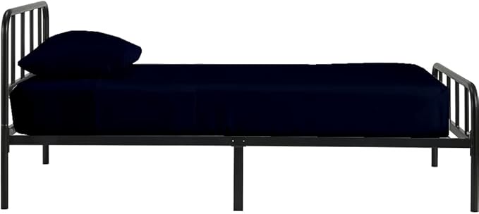 NON Sticky cotton 4 PC Cot Sheets 30x75, 100% Cotton Fitted Cot Sheet- Perfect for Narrow Twin/Rv Bunk/Camping Cot/Guest Bed Replacement, 4-8'' Deep Mattress- Navy Blue Solid,(New_cotset_004)