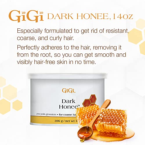 GiGi All Purpose Honee Roll-On Hair Removal Wax, Easy and Quick, Soft Wax Refill, 2.8 oz., Pack of 12