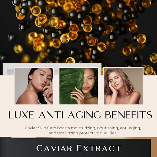 Korean Facial Sheet Masks - Unscented Caviar Essence Spa Masks Packed w/Omega-3s - Nourish, Revitalize & Hydrate Your Skin - Suitable for All Skin Types (8 Pack)