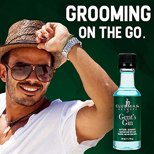 Clubman Reserve Gents Gin After Shave Lotion, Instantly Cools, Tones, Refreshes The Skin After Shaving, 1.7 oz