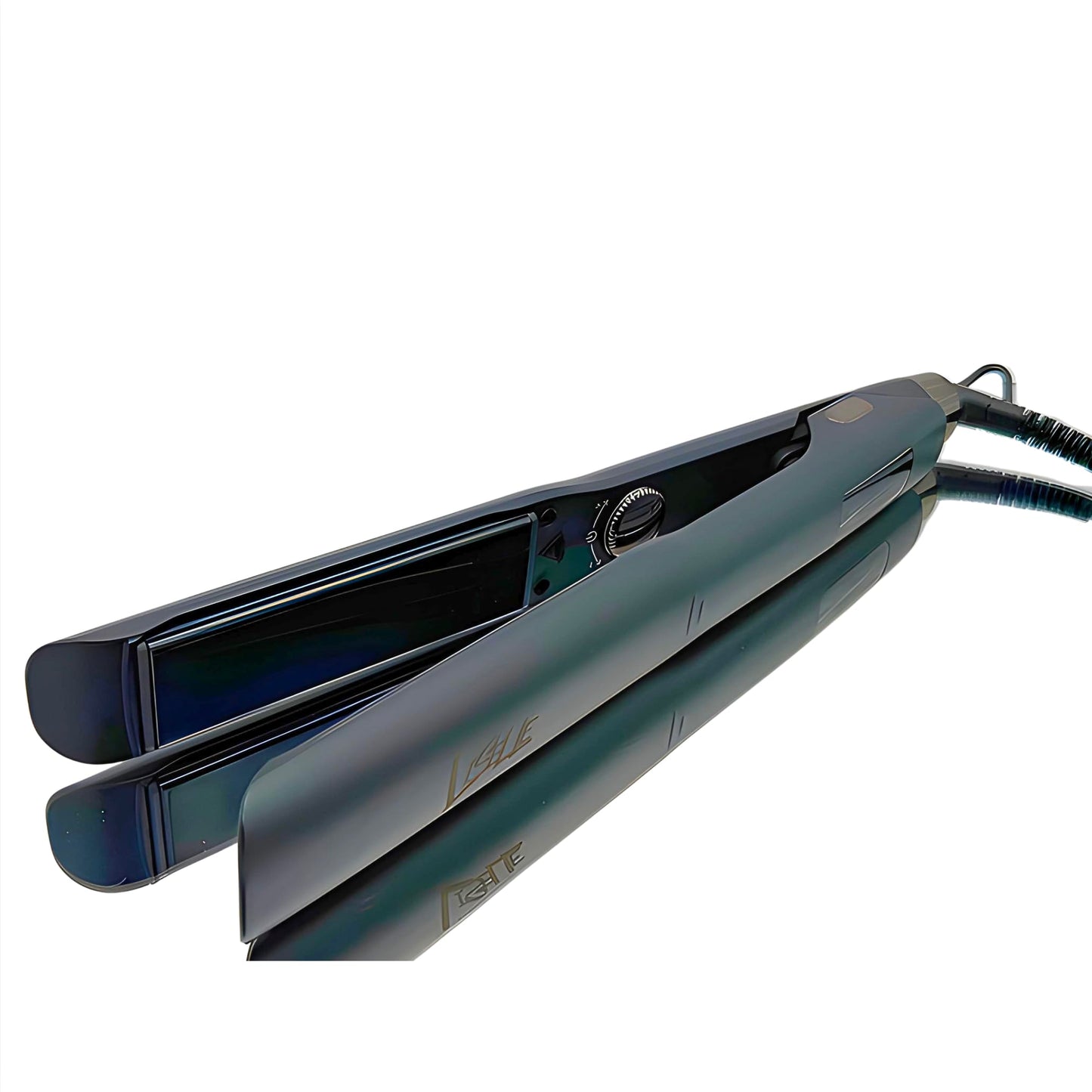 Liselle Beauty Products Ebony Edition Flat Iron Hair Straightener – 1.25-inch Wide Titanium Flat Iron – Hair Straightener Iron All Hair Types – Fast Heating Travel Flat Iron for Smooth, Frizz-Free