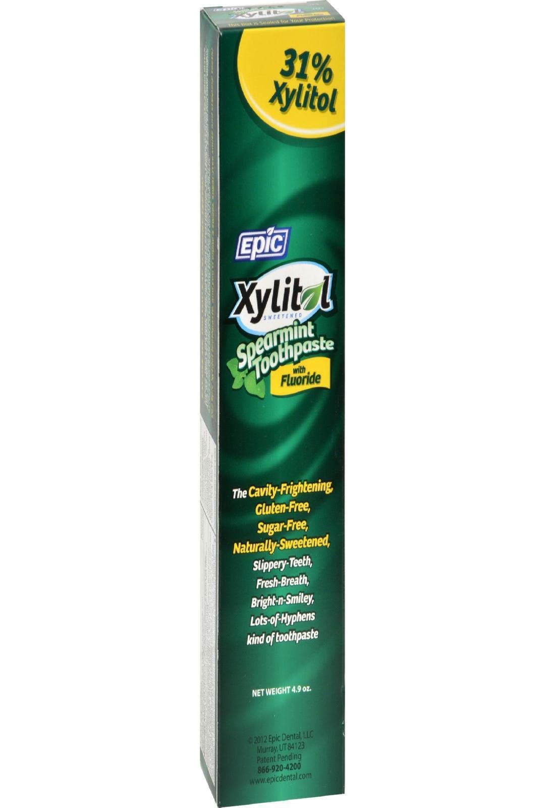 Epic Dental Fluoride and Xylitol Toothpaste, 4.9 Ounce