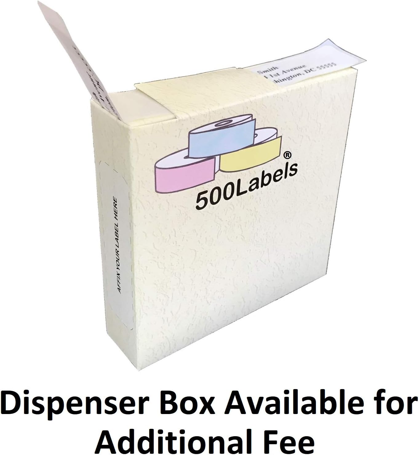 Return Address Labels - Roll of 250 Personalized Labels (White)