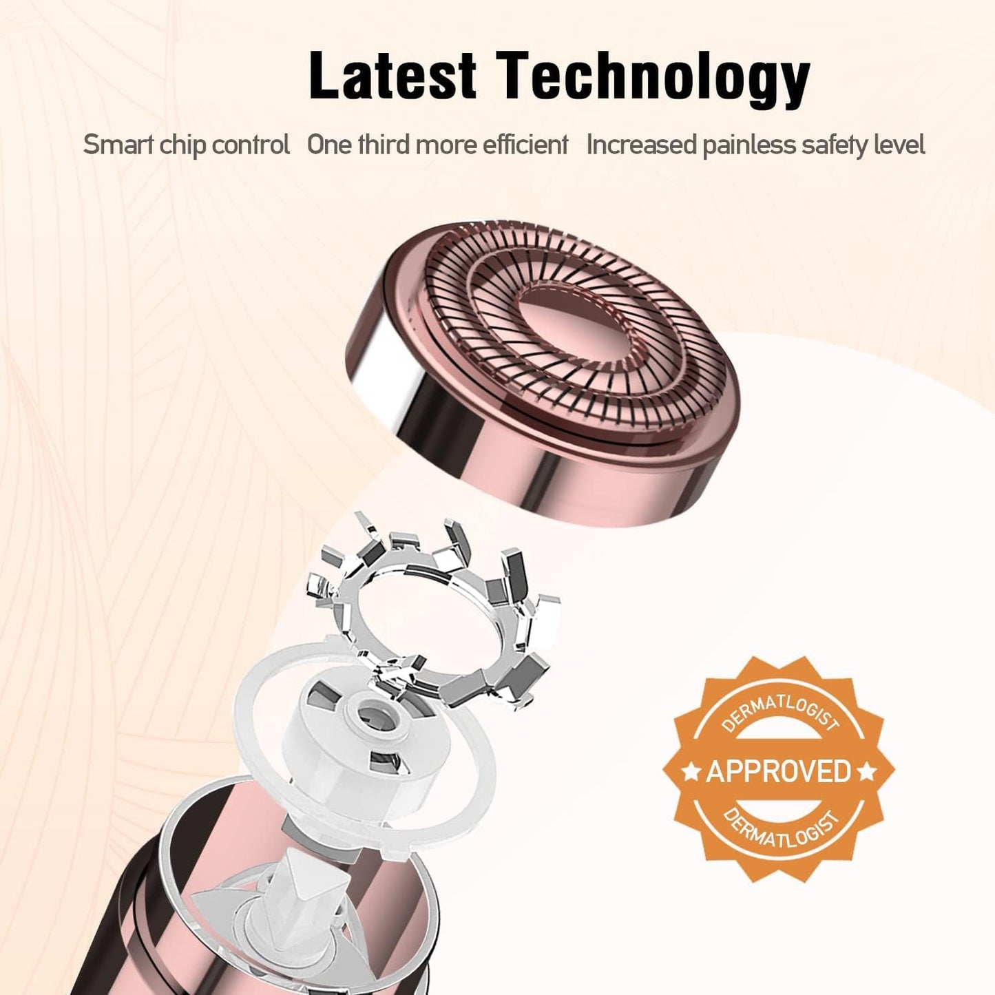 Hair Removal Device(2023), Facial Hair Removal for Women, Rechargeable Hair Remover for Women, Facial Hair Remover for Face, Upper Lip, Chin, Included 2 x Replacement Heads