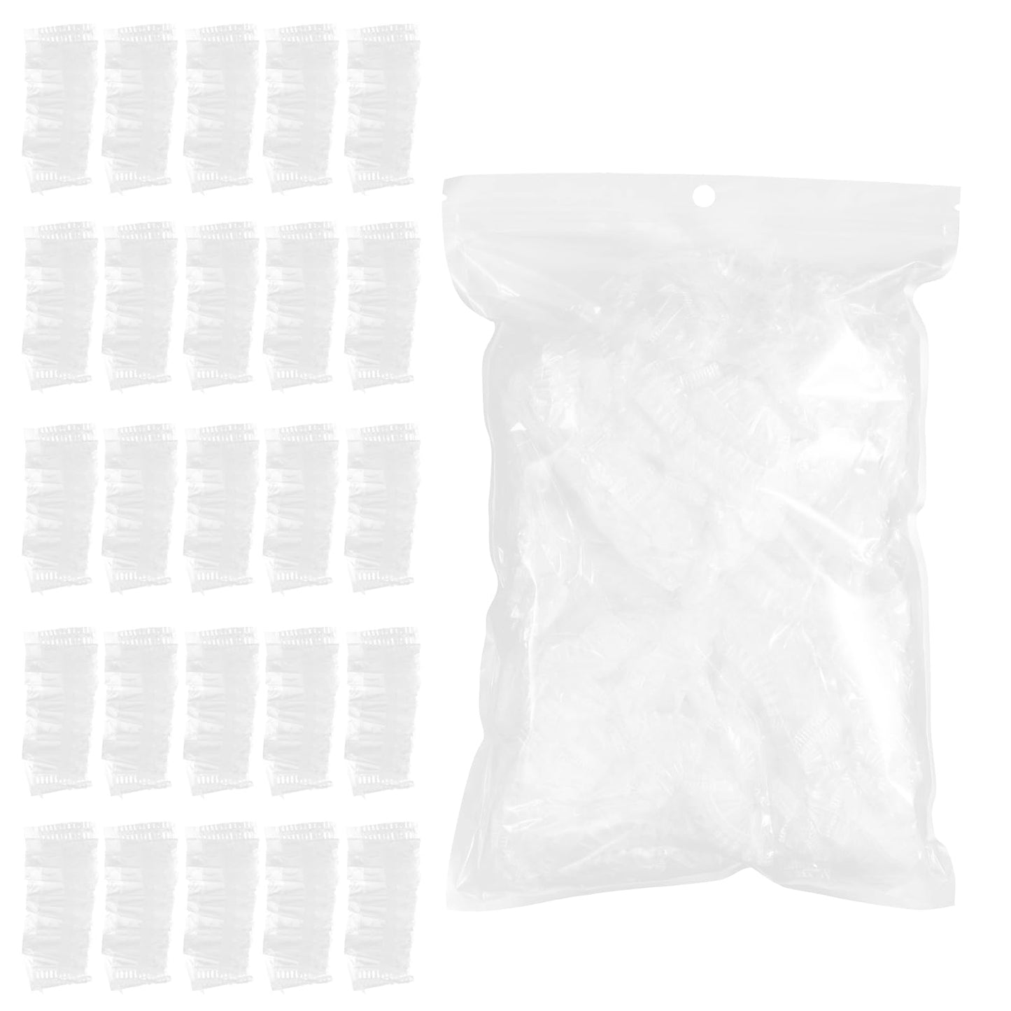Disposable Ear Covers for Shower - Waterproof Plastic Ear Covers Ear Shower Caps, Bath Ear Covers Protectors for Hair Dye Cap Hair Dryer (500 Pcs)