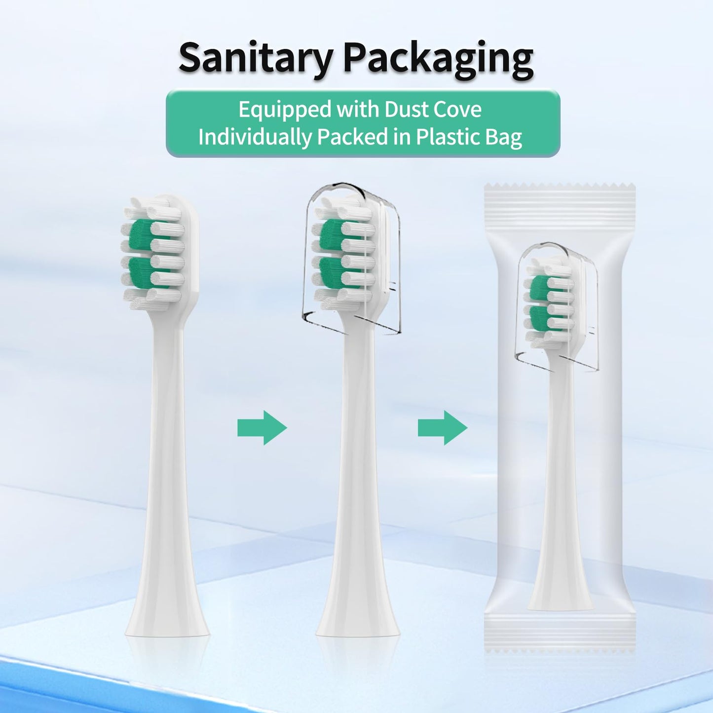 Compatible with AquaSonic Icon Replacement Toothbrush Heads,for AquaSonic Icon Electric Toothbrush,5 Pack (Pearl)