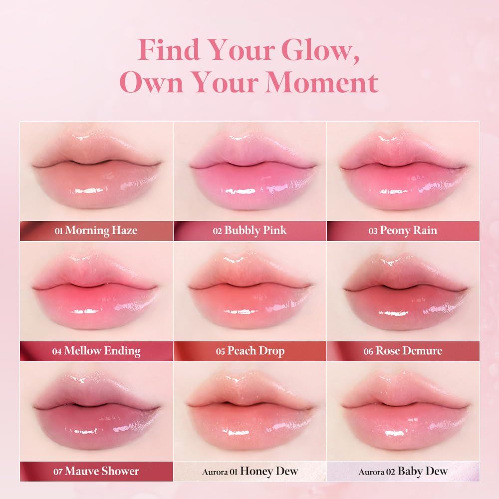 MILKTOUCH Dew Stain Sheer Lip Gloss (02 Baby Dew, 0.14 Fl Oz (Pack of 1))