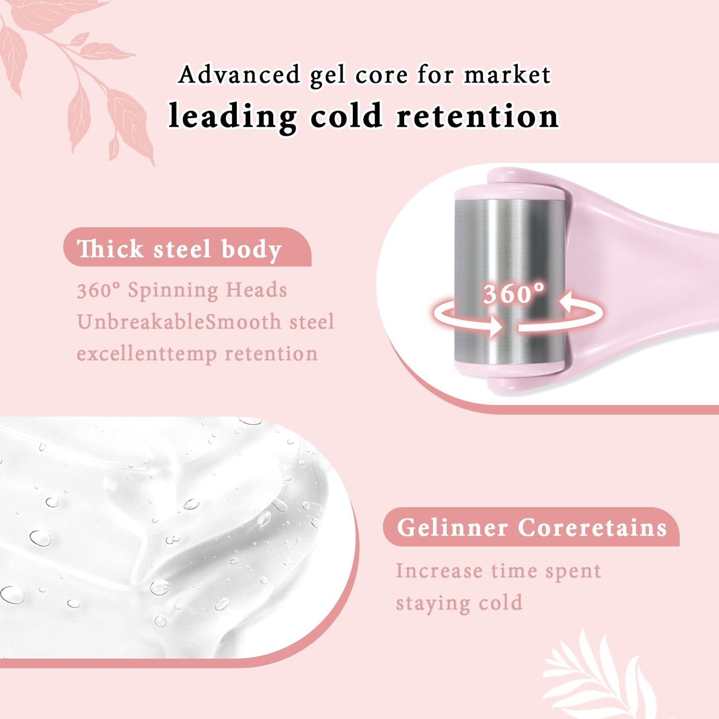 my novel things Ice Face Roller and Cold Eye Mask Compress for Eyes, Warm or Freezer Reusable for Puffiness Wrinkles Lifting Facial SPA Tool for Woman Gifting Ice Pack