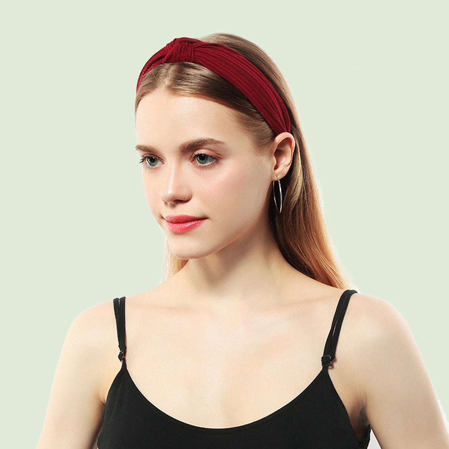 Gloppie Headbands for Women Knotted Headbands Womens Fashion Hair Accessories Workout Hairbands 3 Pack