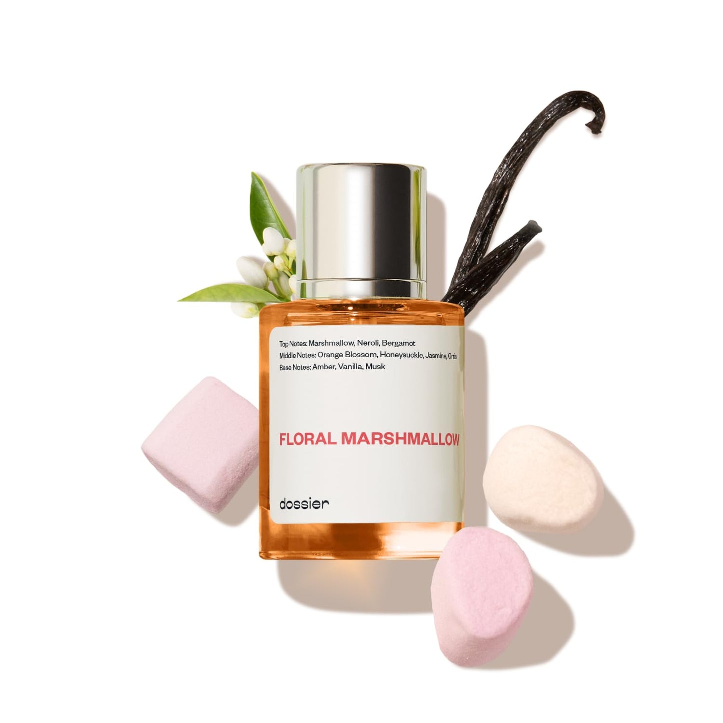 Dossier - PACK of 2 - Eau de Parfum - Floral Marshmallow (1.7 Fl Oz) - Ambery Saffron (1.7 Fl Oz) - Perfume Luxury - Pure Infused - Paraben Free - Vegan - Feminin - For Women