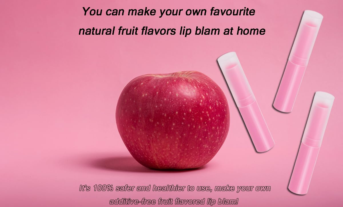 Mini Skater 0.14oz Empty Flavored Lip Balm Container Tubes Plastic Homemade Moisturizing Lip Stick with Caps Bulk Fit for Women Adult DIY Making Supplies, 25 Count (Rose Pink)