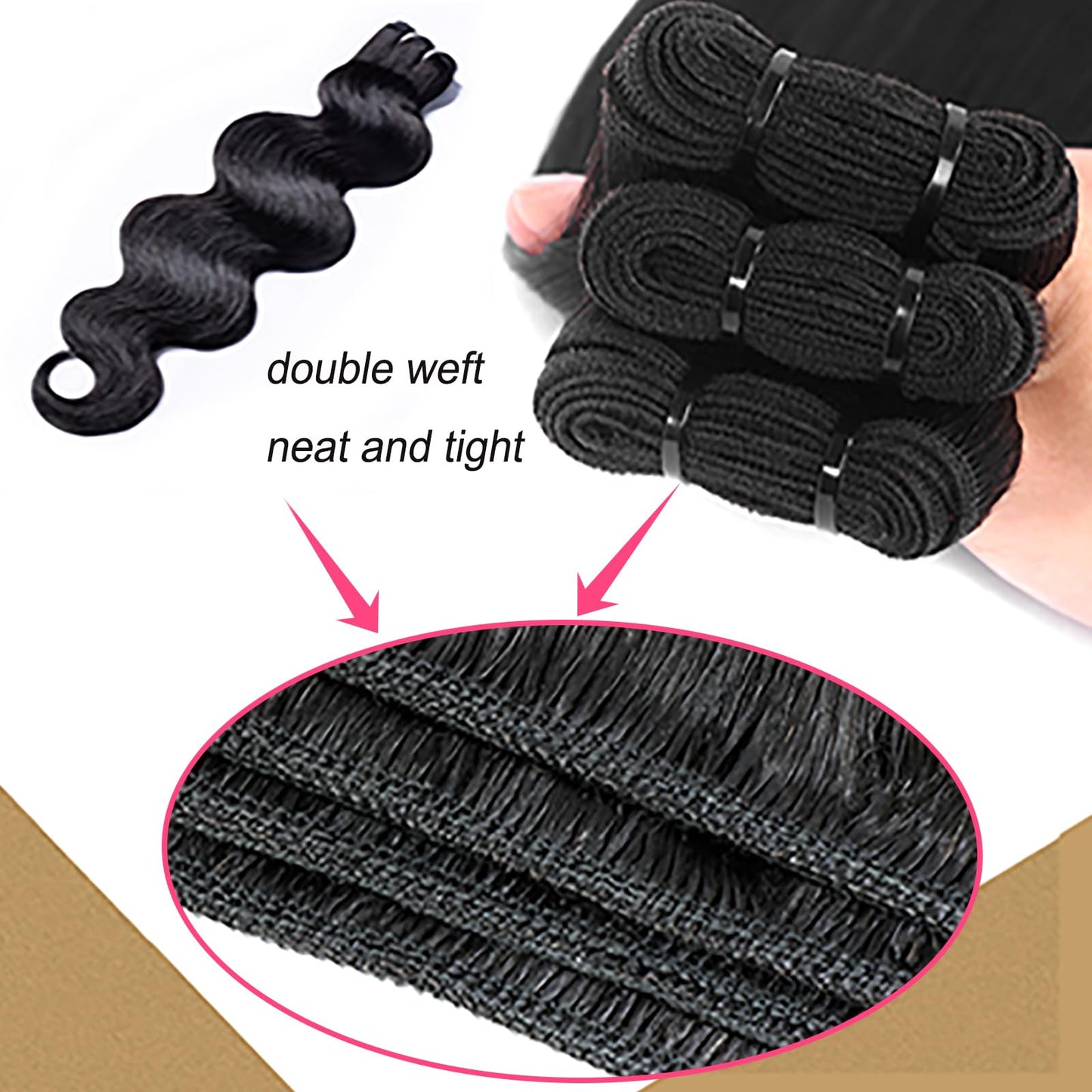 LYOLKSER human hair bundles body wave bundles human hair 1 bundle 22 inch 15A 100% unprocessed indian remy hair bundles for black women raw hair bundles for hair salon