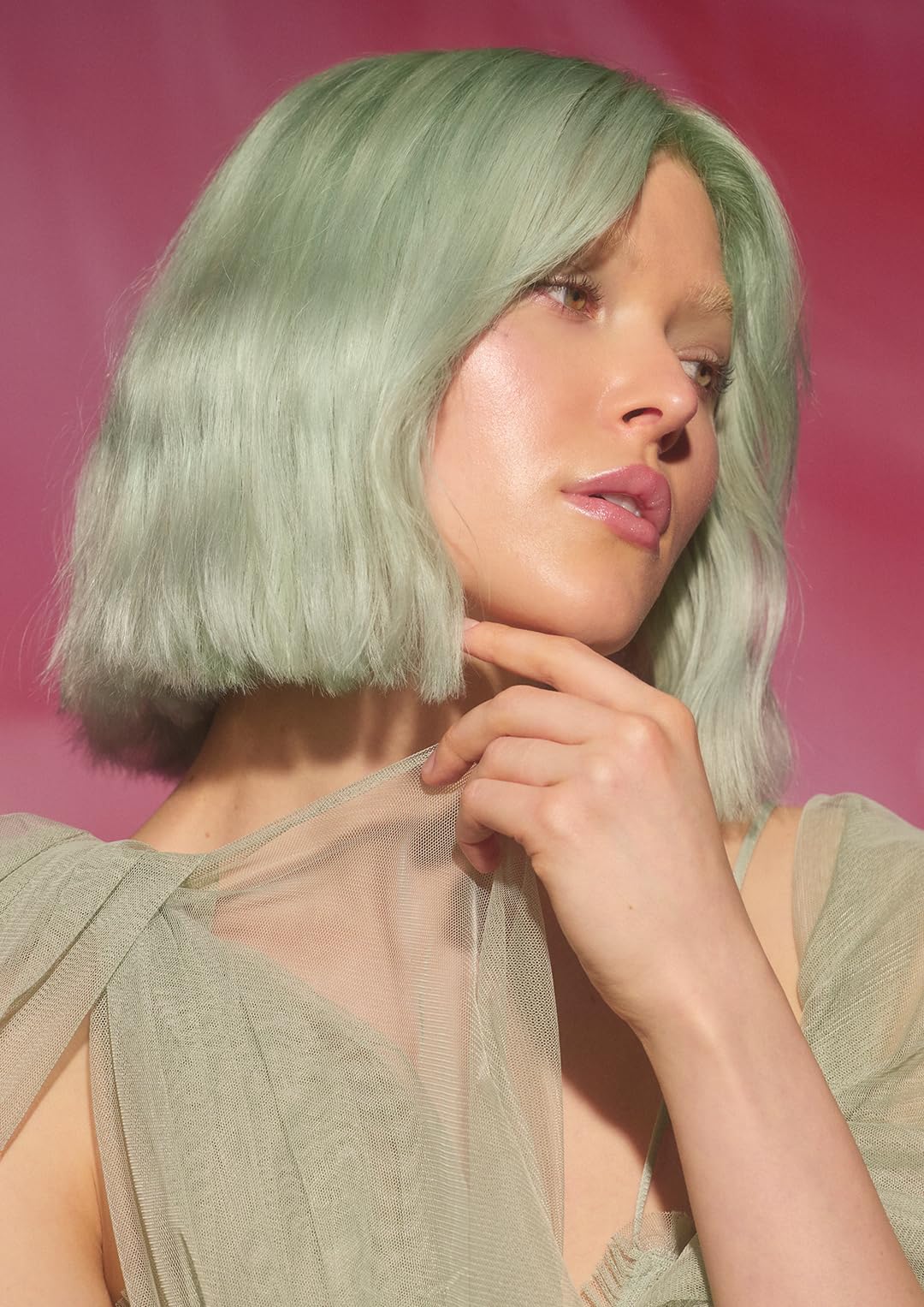 ARCTIC FOX Vegan and Cruelty-Free Semi-Permanent Hair Color Dye (8 Fl Oz, PISTACHIO MACARON)