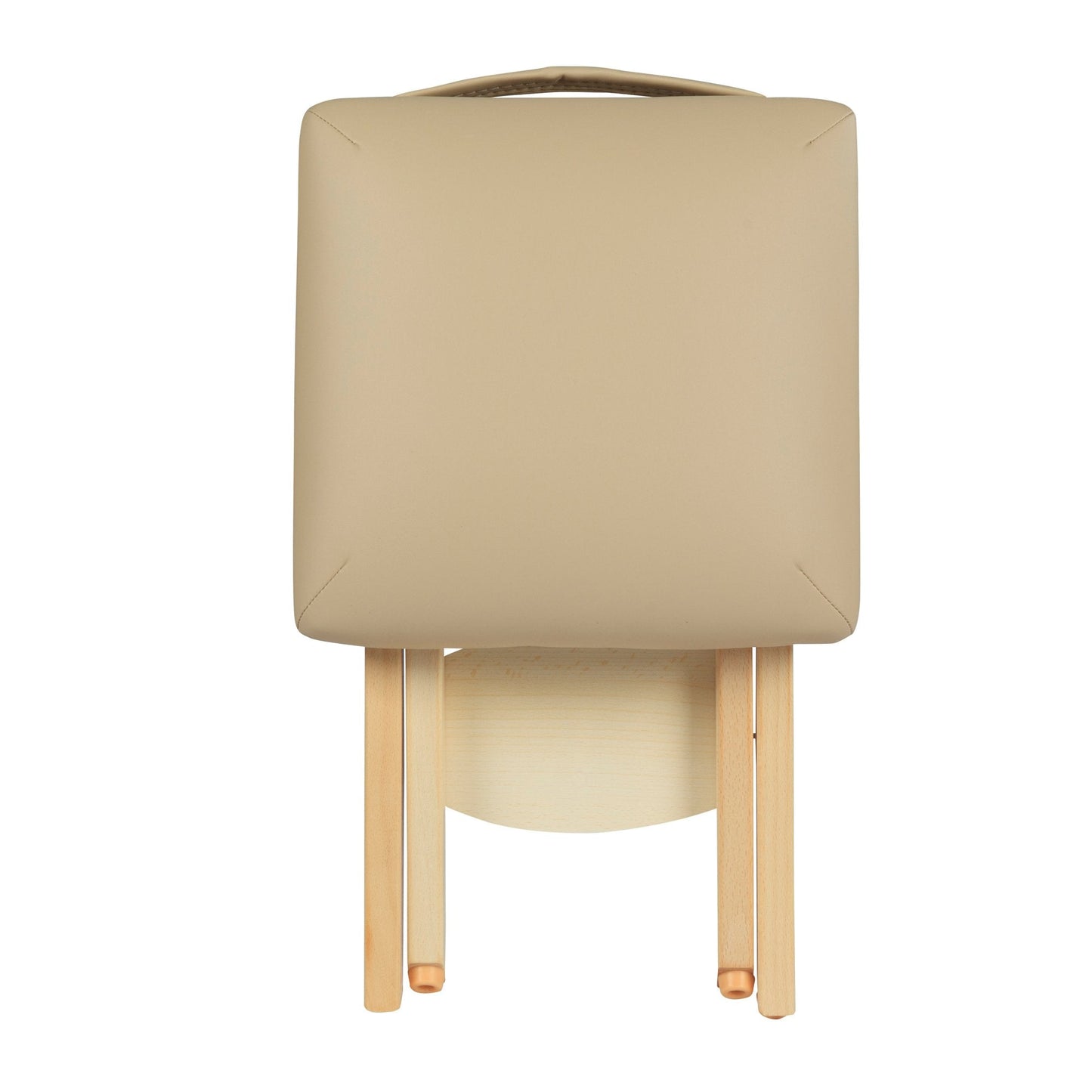 Master Massage Wooden Handy/Folding Massage Stool Cream, Beige