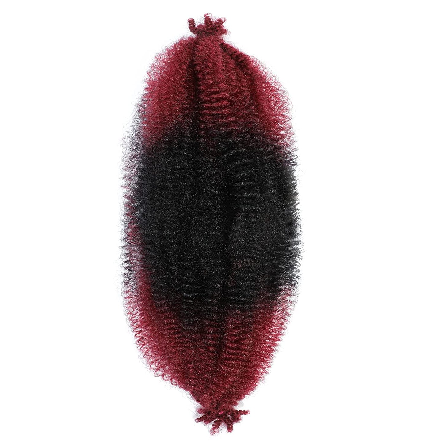 KEPBEAY Afro Twist Hair 30Inch 3Packs Springy Afro Twist Hair Spring Twist Crochet Briding Hair (30 Inch (Pack of 3), 1b/bug) …