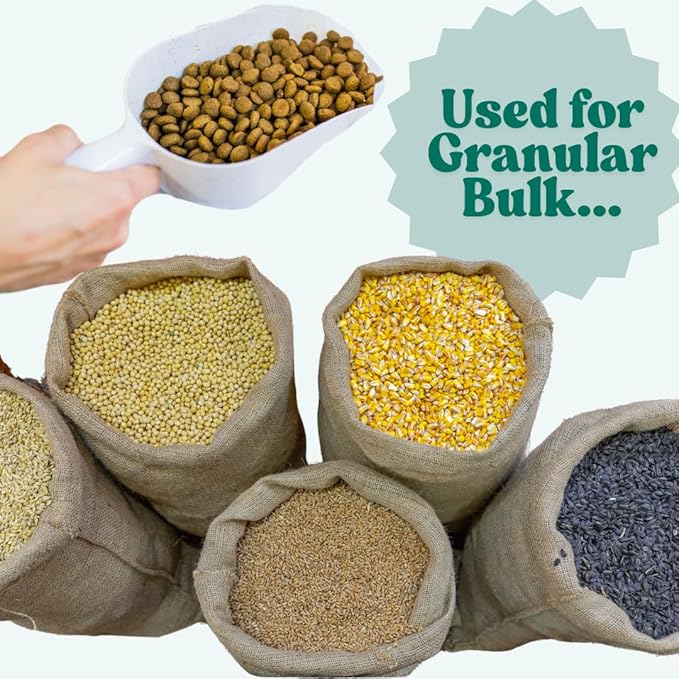 2 Cup LONG Handle (1 Pint | 16 Oz. | 500 mL) Scoop for Measuring Coffee, Pet Food, Grains, Protein, Spices and Other Dry Goods (Pack of 1)