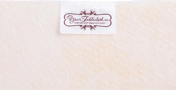 Yourtablecloth Heavy Duty Vinyl Rectangle or Square Tablecloth – 6 Gauge Heavy Duty Tablecloth – Flannel Backed – Wipeable Tablecloth with Vivid Colors & Many Sizes 60 x 120 White