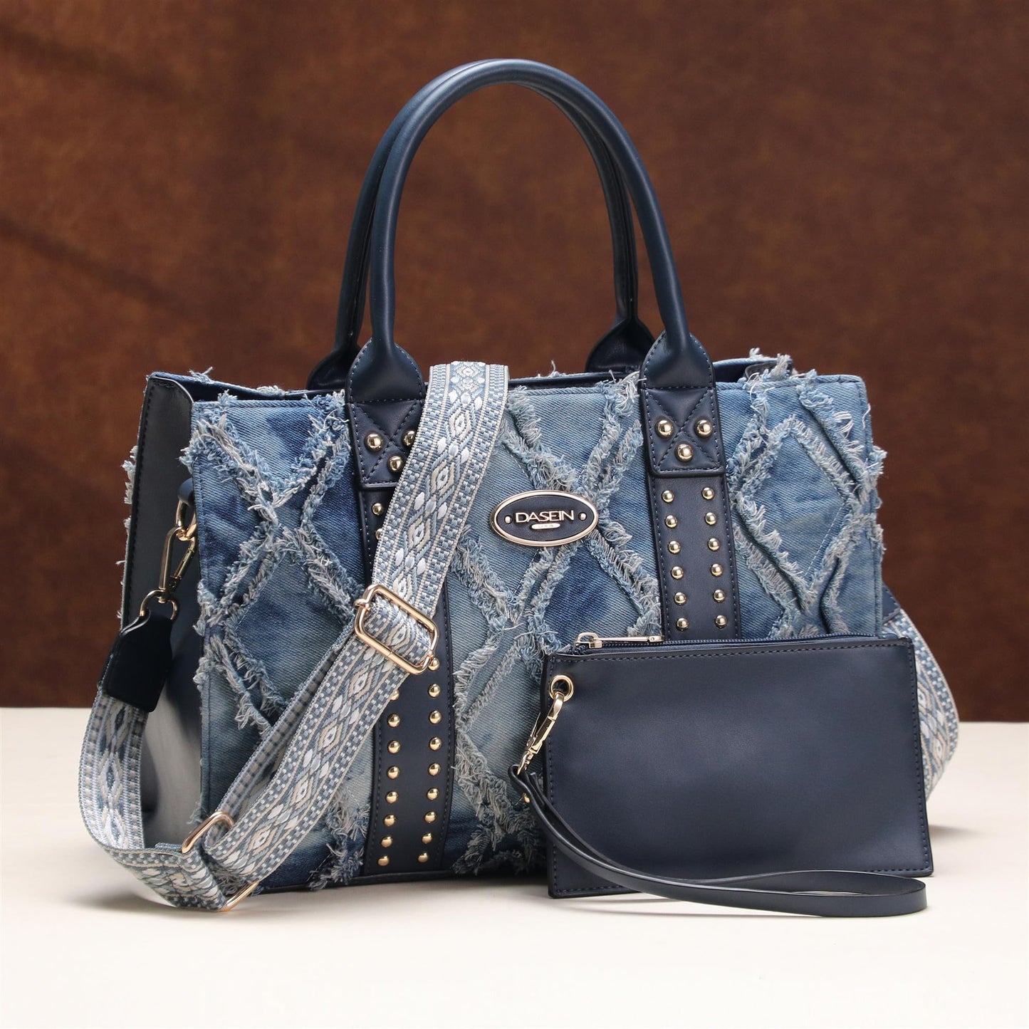 Dasein Purses Handbags for Women Tote Wallet Set Top Handle Satchel Shoulder Hobo Bag 3pcs