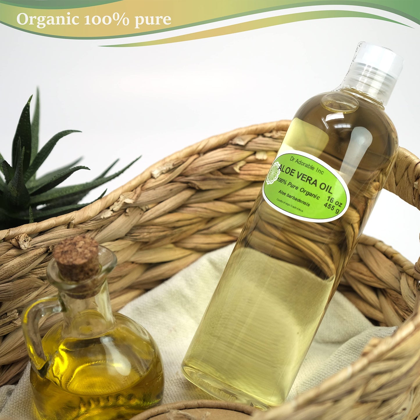 Dr Adorable - 16 oz - Aloe Vera Oil - 100% Pure Natural Organic