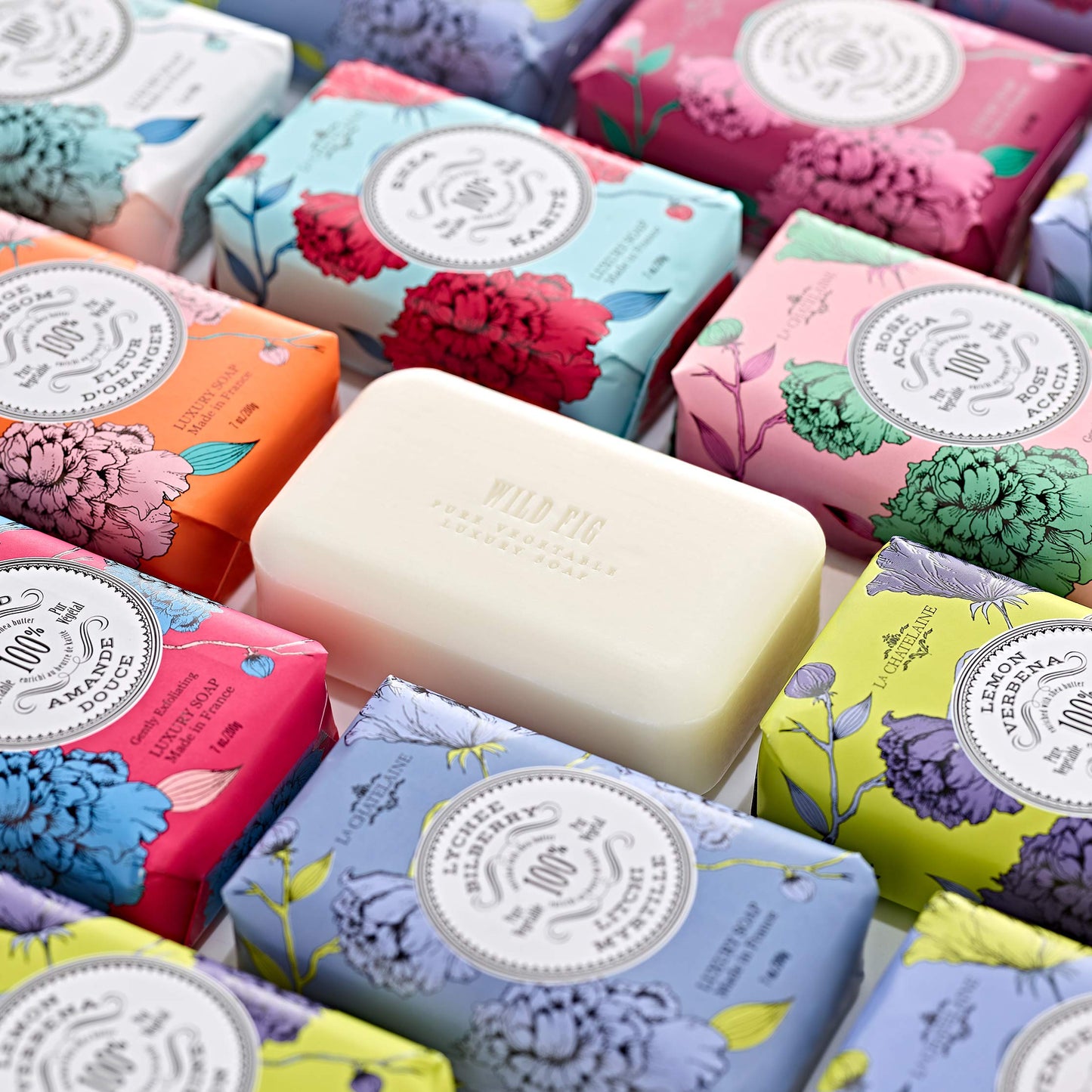 La Chatelaine Luxury Bar Soap | Natural Shea Formula | 7 oz (Gardenia, 7 oz)