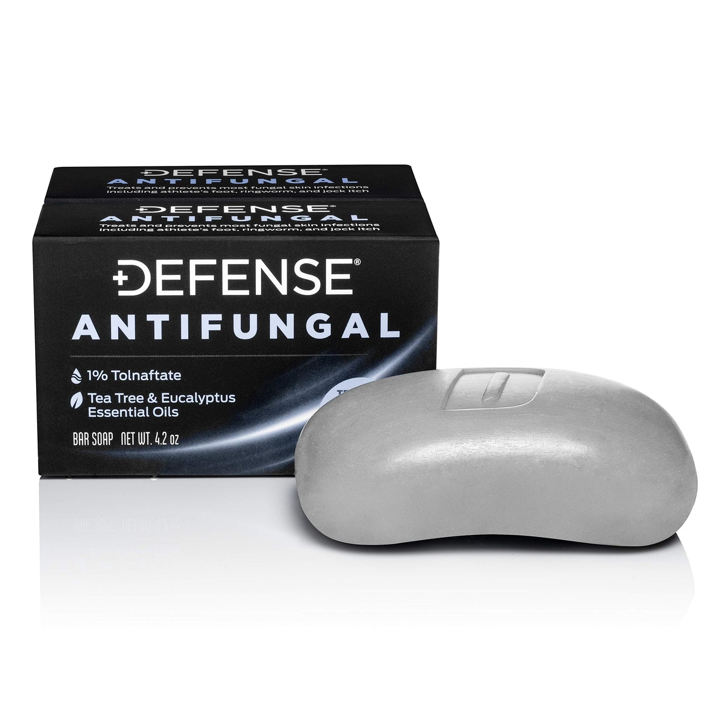 Defense Soap Antifungal Medicated Bar Soap 2-Pack, Tea Tree Body Wipes (40 Count) 2-Pack, & Body Wash 12 oz 2-Pack - Natural Shower Gel