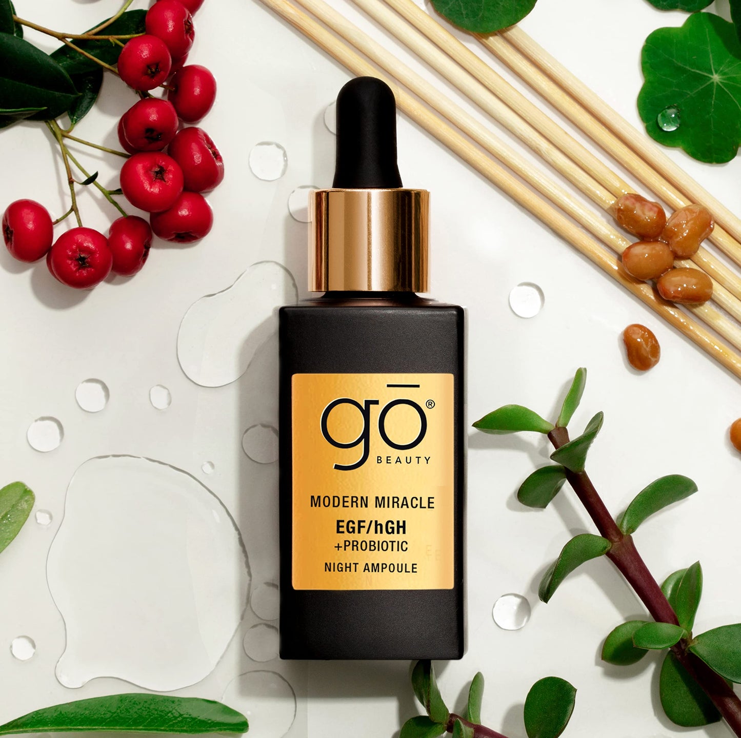 Go Beauty Double EGF Peptides Repairing Serum – with Active Prebiotics, Snail Secretion & Arbutin – for Aging, damaged Skin, Collagen Production & Skin Elasticity – Modern Miracle, 1 fl. oz.