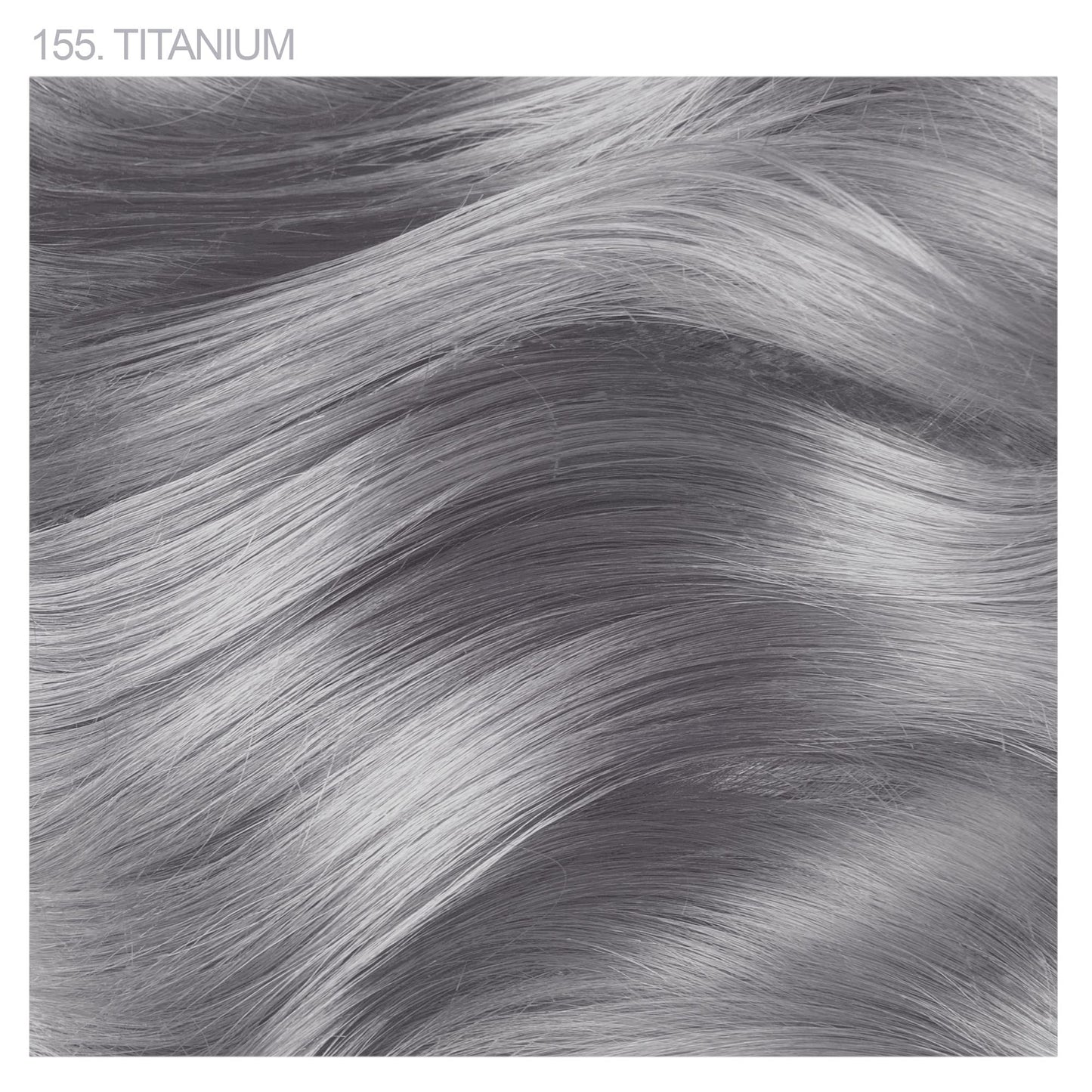 Adore Semi Permanent Hair Color - Vegan and Cruelty-Free Silver Hair Dye - 4 Fl Oz - 155 Titanium (Pack of 2)