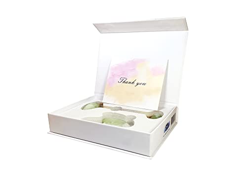 Just Organic Jade Roller & Gua Sha Set Facial Beauty Tools, Face Roller Skin Massager for Face, Neck and Eye Treatment Ice Roller for Skin Care Routine & Puffiness Relief (Green)