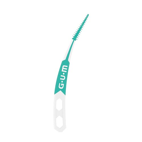 GUM Soft-Picks Advanced, Easy to Use Dental Picks for Teeth Cleaning and Gum Health, Disposable Interdental Brushes with Convenient Carry Case, Dentist Recommended Dental Picks, 60ct