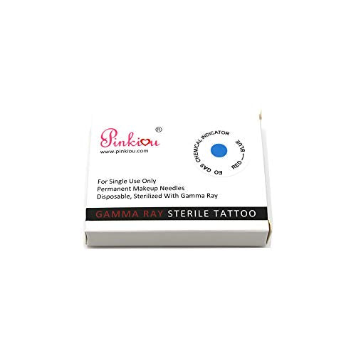 Pinkiou 12 Pin Eyebrow Tattoo Needles Microblading Needles For Microblading Pens (Pack of 50)