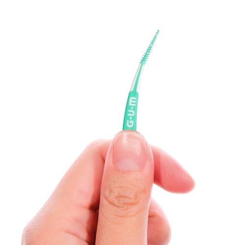 GUM Soft-Picks Advanced, Easy to Use Dental Picks for Teeth Cleaning and Gum Health, Disposable Interdental Brushes with Convenient Carry Case, Dentist Recommended Dental Picks, 60ct