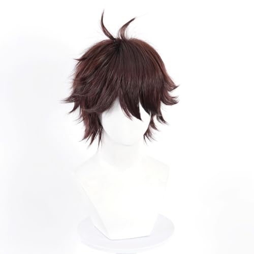 Liamiona Cosplay Short Wig Heat Resistant Synthetic Hair Anime Wig Halloween Carnival Party Wigs