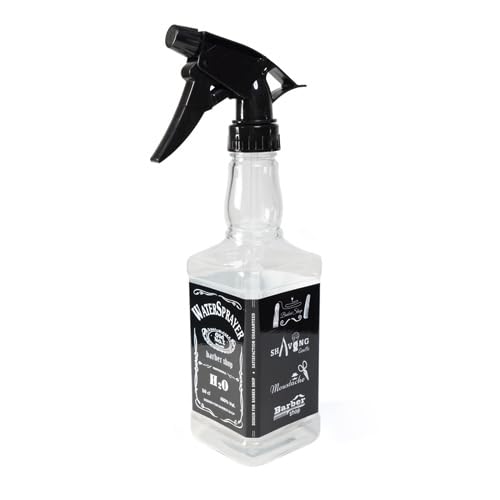STUDIO LIMITED Barber Spray Bottle Barber Stylist Fine Mist Sprayer Refillable Hair Spray Bottles Mist (Barber Shop Clear 500ml/16.9oz)