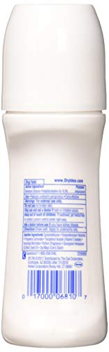 Dry Idea Anti-Perspirant Deodorant Roll-On Unscented, 3.25 Fl Oz (Pack of 3)