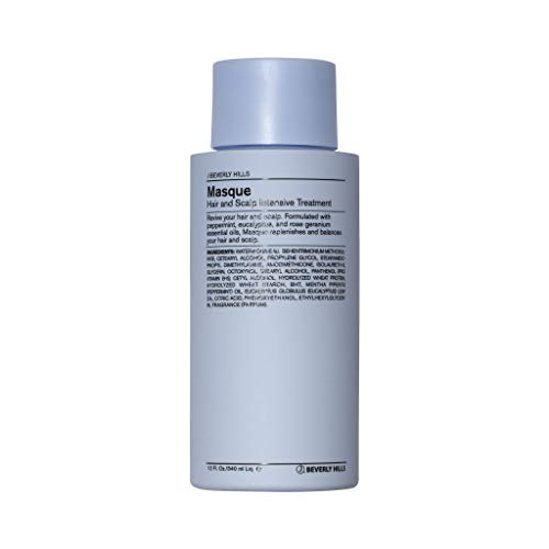 J Beverly Hills Blue Hair Mask with Eucalyptus Oil for Scalp Treatment, 3 Oz