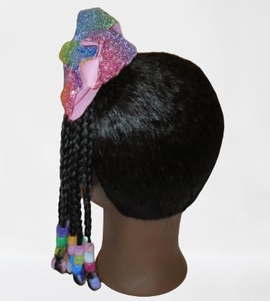 Girls Braided Ponytail Hair Extension (Multi-colored)