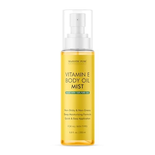 MAJESTIC PURE After Bath Oil - 100% Pure & Natural | Repair Dry, Damaged Skin | Moisturizing Skin, Hair and Scalp | Infused with Jojoba Oil & Vitamin E | 6.7 Fl Oz