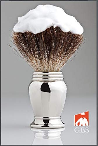 G.B.S Men's Shaving Set- Double Edge Safety Razor MK 38 Made in Soligen Germany, Shaving Brush, Dual Stand, Chrome Shaving Bowl, Natural Shave Soap, Double Edge Safety Razor Blades