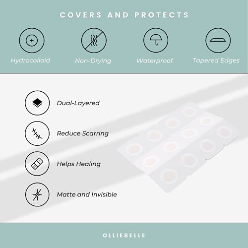 Cover Dot Acne Care (24 dots) Skin Blemish Treatment with Hydrocolloid | Oil and Pimple Absorbing | Latex-Free