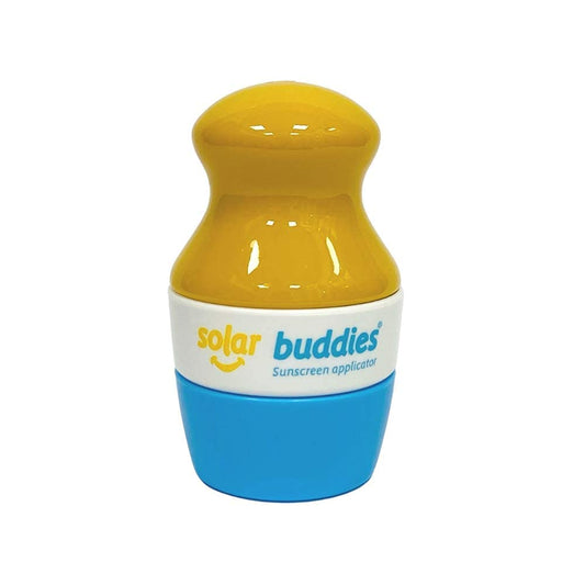 Duo Green Blue Pack Of Solar Buddies Refillable Roll On Sponge Applicator For Kids, Adults, Families, Travel Size Holds 100ml Travel Friendly for Sunscreen, Suncream and Lotions