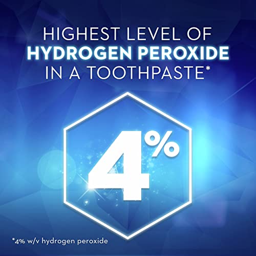 Crest 3D White Brilliance Hydrogen Peroxide Toothpaste with Fluoride, 3 oz (Pack of 8, 24 Count Total)