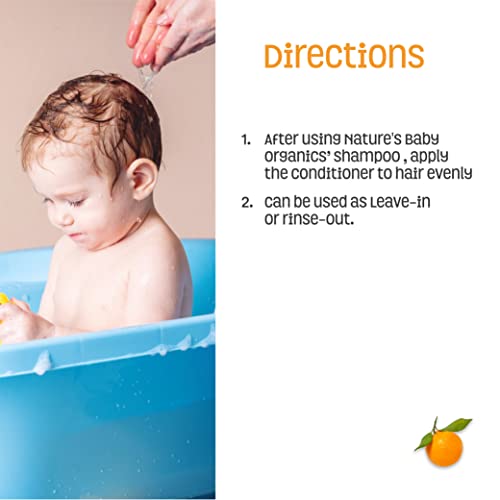 Nature's Baby Shampoo, Face & Body Wash 8 oz - Formulated for Problem and Sensitive Skin, pH Neutral. No Sulfate or Artificial Fragrances - Vanilla Tangerine