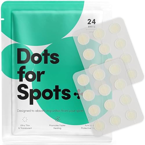 Dots for Spots Micro Dot Pimple Patches (Pack of 9) - Niacinamide Formula for Face and Body - Discreet Design, Fast-Acting, Vegan & Cruelty-Free Korean Skin Care