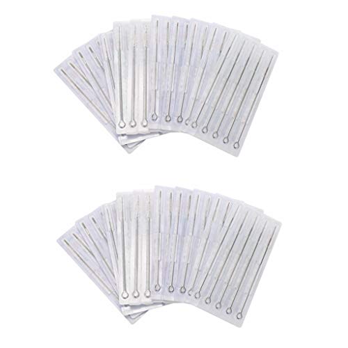 Tattoo Needles,New Star Tattoo Box Of 50#12 9F Flat Shader Premade Sterile Tattoo Needles Supply 1209F
