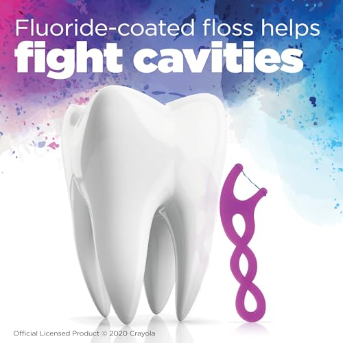 GUM Twistables Kids Flossers with Fluoride - Designed for Little Hands - Three Fun Fruit Flavors - Easy to Use Kids Floss Picks for Children Ages 3+, 90 Count (Pack of 2)