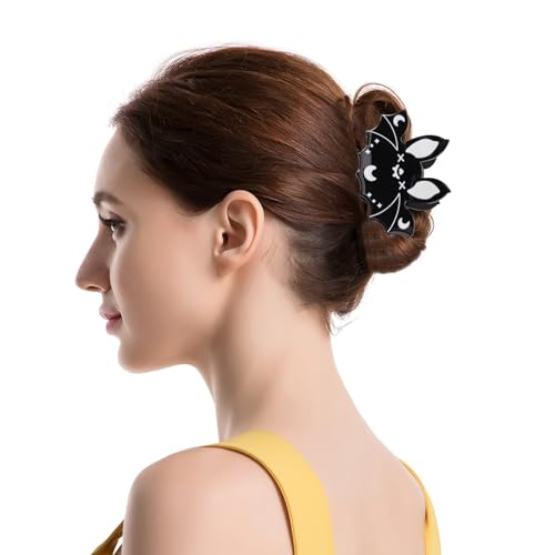 Halloween Hair Clips for Women Girls Punk Vintage Spider Web Skeleton Skull Hand Hair Claw Clips Strong Hold Non Slip Hair Clip Hair Grips Halloween Gifts Hair Accessories