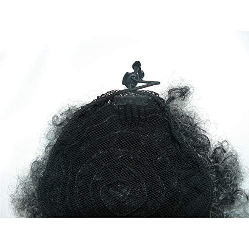 Fannace Afro Puff Drawstring Ponytail Synthetic Afro Puffs Drawstring Ponytail Bun Hairpieces Updo Hair Puff Short Kinky Curly Hair Larg Size for Black Woman (0906#)